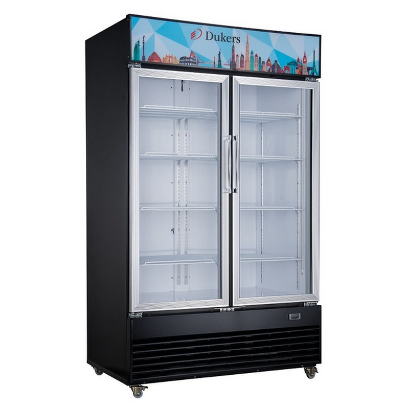 2 door merchandiser refrigerator store